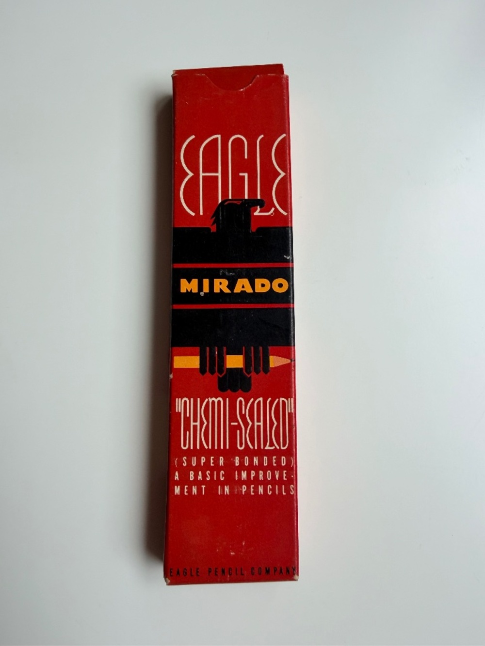 VINTAGE EAGLE MIRADO 174 CHEMI-SEALED PENCILS—NEVER USED-ART DECO